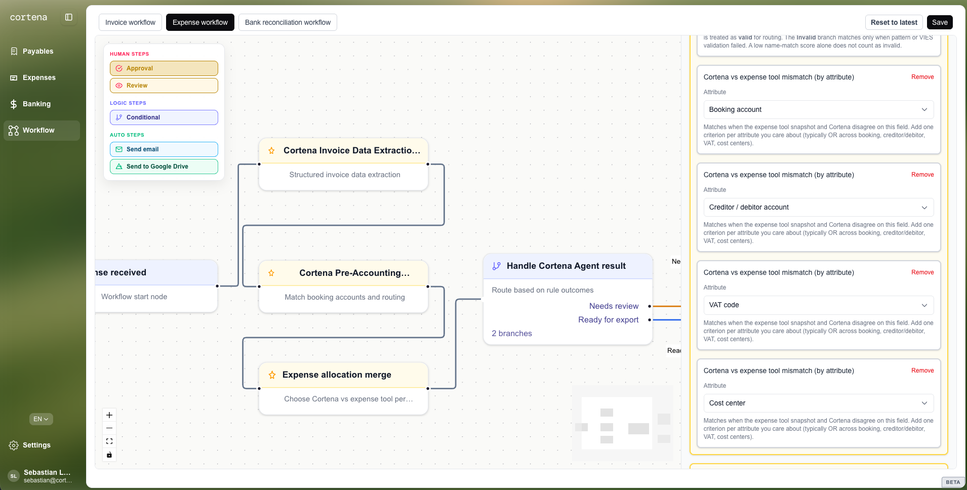 Handle Cortena Agent result: mismatch checks by attribute